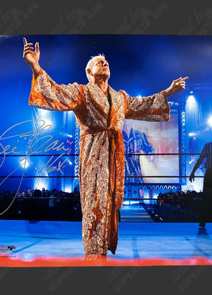 Ric Flair signed 16x20 Photo (w/ Leaf COA)