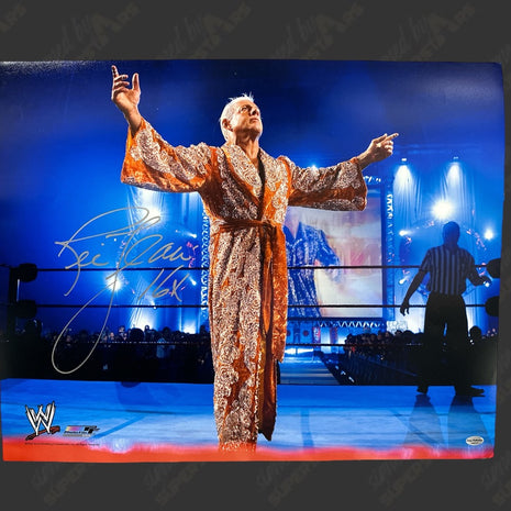 Ric Flair signed 16x20 Photo (w/ Leaf COA)