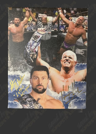 Hardcore Holly & Steve Blackman dual signed 11x14 Wall Canvas