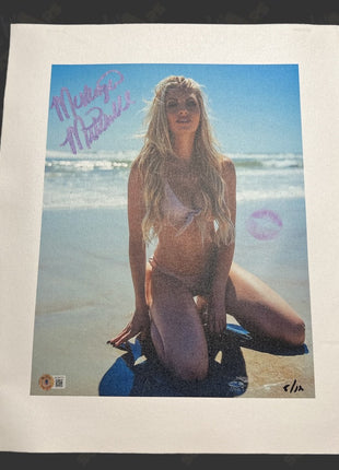McKenzie Mitchell signed & kissed 16x20 Canvas (w/ Beckett)