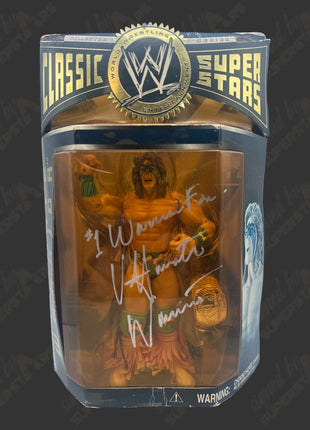 Ultimate Warrior signed WWE Jakks Classic Superstars Action Figure (w/ Letter)