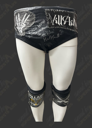 Marty Scrull signed Ring Worn Trunks & Knee Pads (NJPW Wrestle Kingdom)