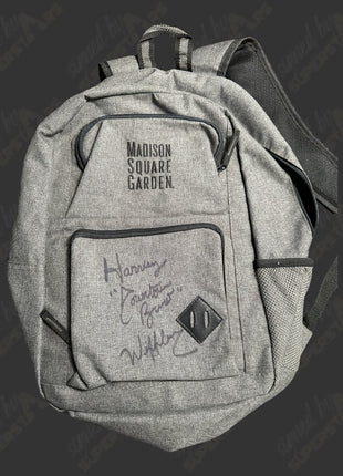 Harvey Whippleman signed Madison Square Garden Backpack