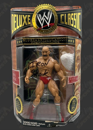 Iron Sheik signed WWE Jakks Classic Superstars Action Figure