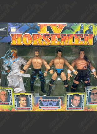 Ric Flair & Steve McMichael dual signed WCW 4 Horseman Action Figure Pack (w/ JSA)