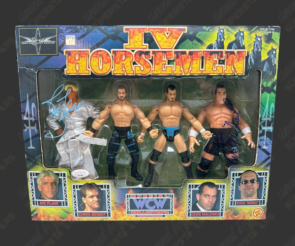 Ric Flair & Steve McMichael dual signed WCW 4 Horseman Action 