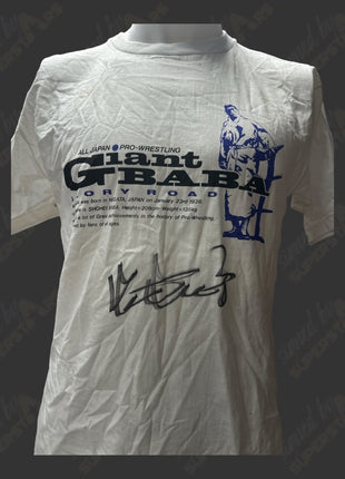 Giant Baba signed All Japan Tshirt