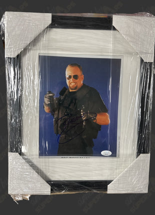 Big Boss Man signed Photo Matted & Framed (w/ JSA)