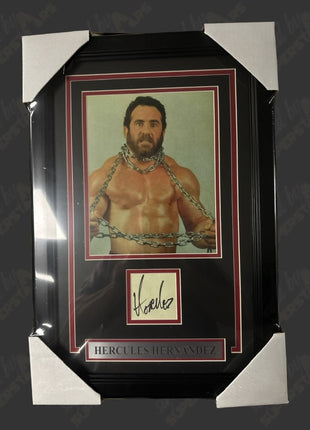 Hercules Hernandez signed Framed Plaque (w/ Beckett)