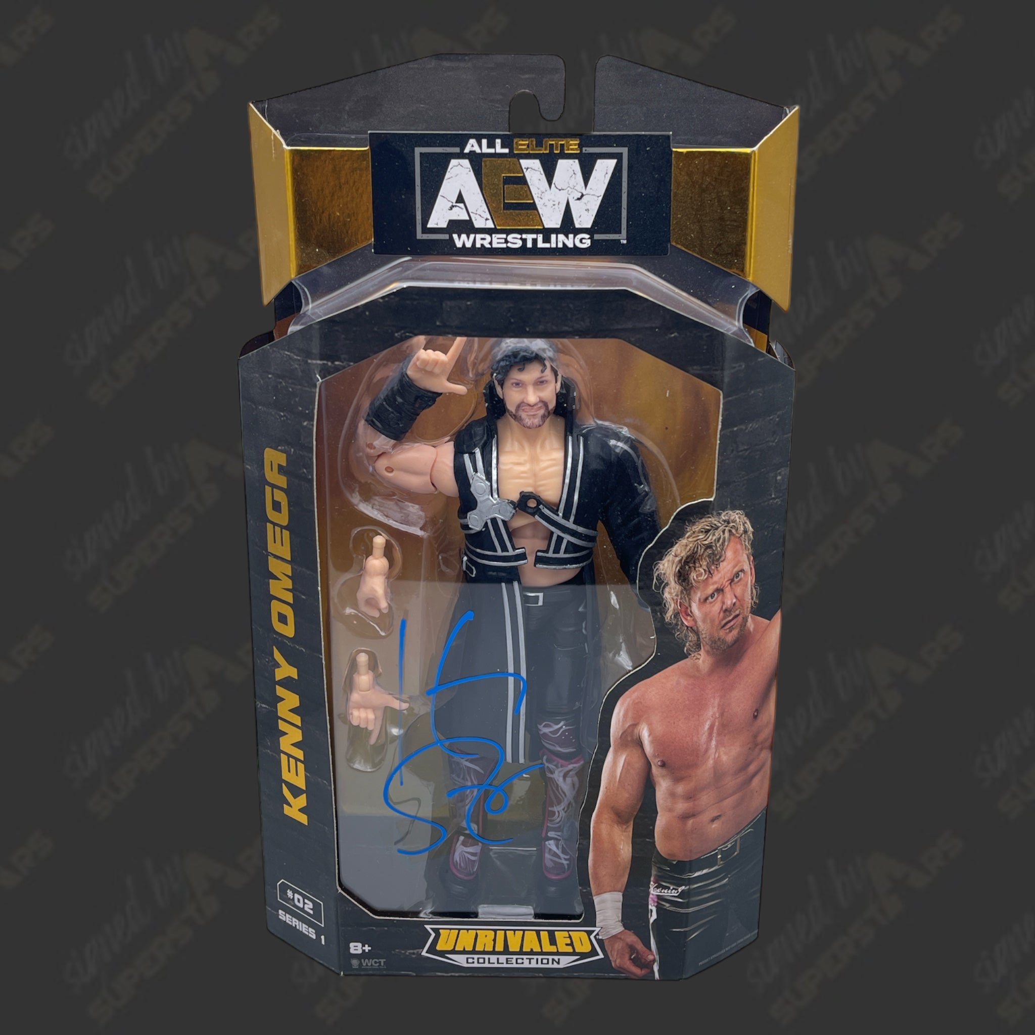 Kenny Omega signed AEW Unrivaled Series 1 Action Figure Signed