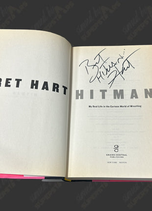 Bret Hart signed Hitman Book