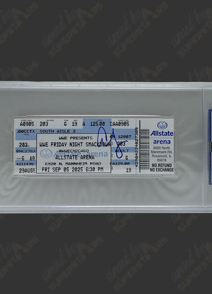 AJ Lee signed WWE Smackdown 9/5/25 Return to WWE Ticket Stub (w/ PSA)