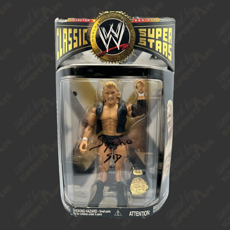 Figura de acción de WWE Jakks Classic Superstars firmada por Sycho Sid Vicious