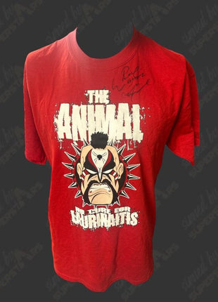 Road Warrior Animal signed T-Shirt (Size: Large)