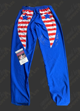 Hulk Hogan & Tony Atlas dual signed Replica Tights (w/ JSA)
