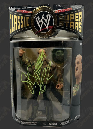 Sgt Slaughter signed WWE Jakks Classic Superstars Action Figure
