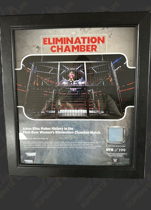 Alexa Bliss WWE Elimination Chamber 2018 Framed Plaque (Un-signed)