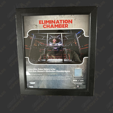 Alexa Bliss WWE Elimination Chamber 2018 Framed Plaque (Un-signed)