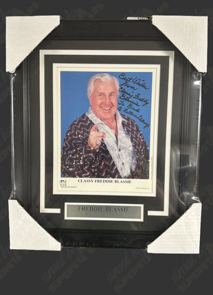 Freddie Blassie signed Framed Plaque