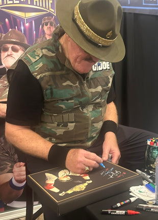 Sgt Slaughter signed 11x14 Printed Canvas