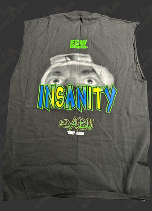 Justin Credible signed Ring Worn Sabu T-Shirt (ECW)
