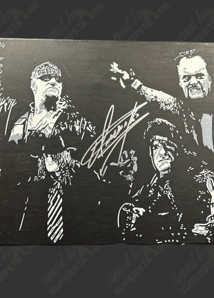 Undertaker signed 16x20 Hand Painted Canvas Art (w/ JSA)