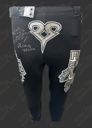 Chris Bey signed Ring Worn Tights & Knee Pads (1st Bullet Club Gear)