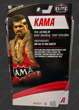 Kama signed WWE Elite Collectors Edition Action Figure (Green Paint)