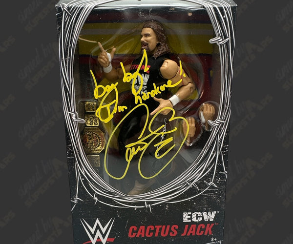 Cactus Jack signed WWE Exclusive ECW Action Figure – Signed By Superstars