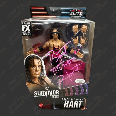 Bret Hart signed Survivor Series WWE Elite Action Figure (w/ JSA)