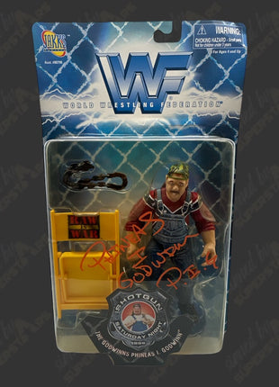 Phineas Godwinn signed WWF Shotgun Saturday Night Action Figure
