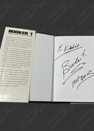Booker T signed From Prison to Promise Book (To Eddie)