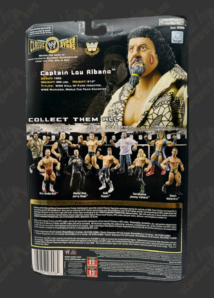 Captain Lou Albano signed WWE Jakks Classic Superstars Action Figure