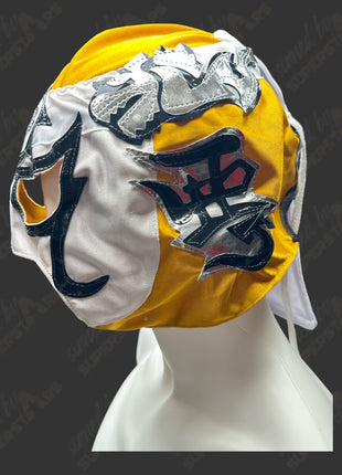 Un-signed Yellow/White Lucha Mask