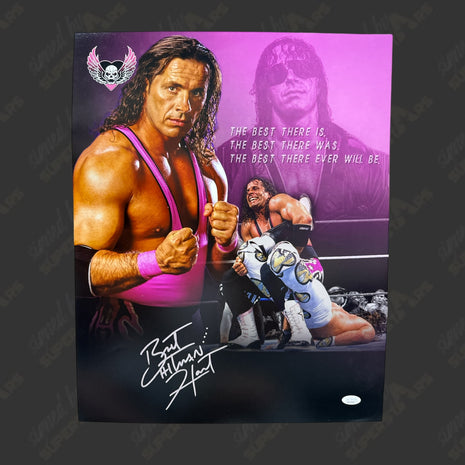 Bret Hart signed 16x20 Photo (w/ JSA)