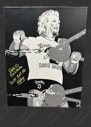 Dr D David Schultz signed 11x14 Hand Painted Canvas Art