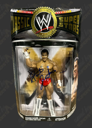 Rocky Johnson signed WWE Classic Superstars Action Figure