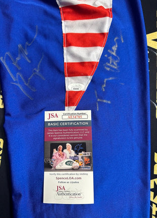 Hulk Hogan & Tony Atlas dual signed Replica Tights (w/ JSA)