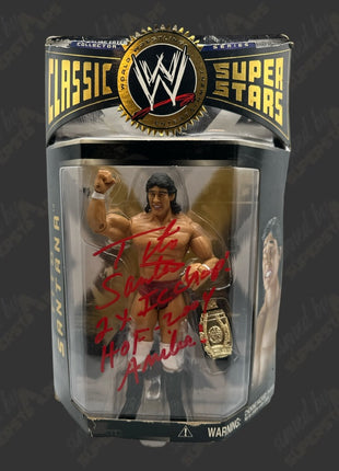Tito Santana signed WWE Jakks Classic Superstars Action Figure