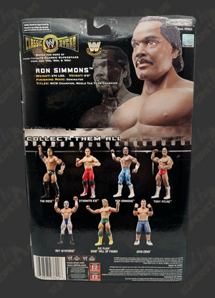 Ron Simmons signed WWE Jakks Classic Superstars Action Figure