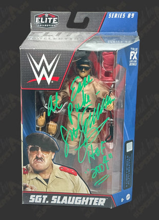 Figura de acción WWE Elite Series #89 firmada por Sgt Slaughter