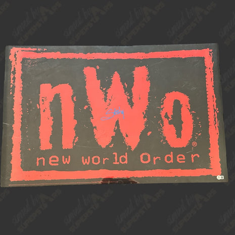 Sting signed official WCW/nWo Poster (w/ Beckett)