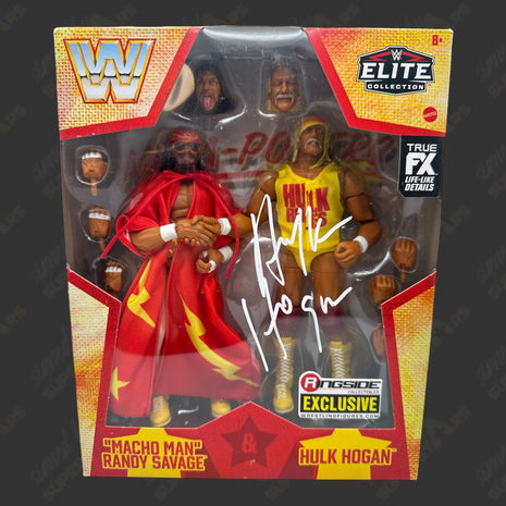 Hulk Hogan signed Ringside Exclusive WWE Elite Action Figure Figure (w/ JSA)