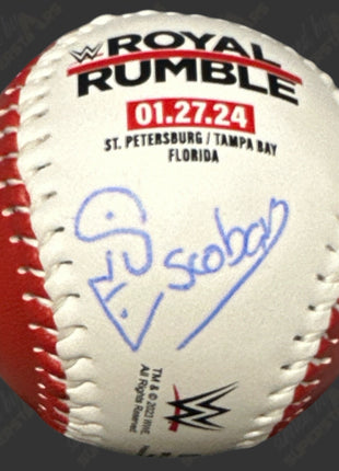 Santos Escobar signed WWE Royal Rumble 2024 Baseball (w/ Fanatics)