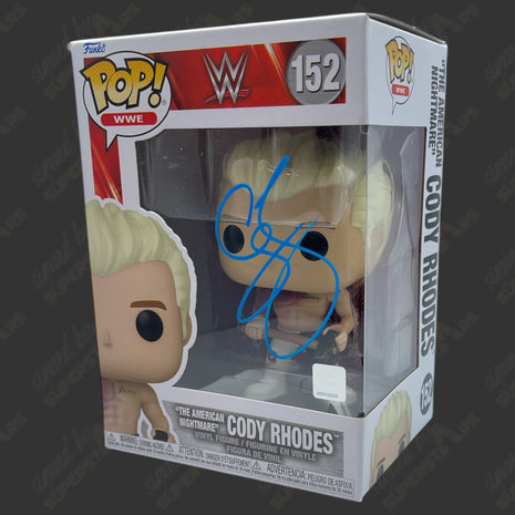 Cody Rhodes signed WWE Funko POP Figure #152