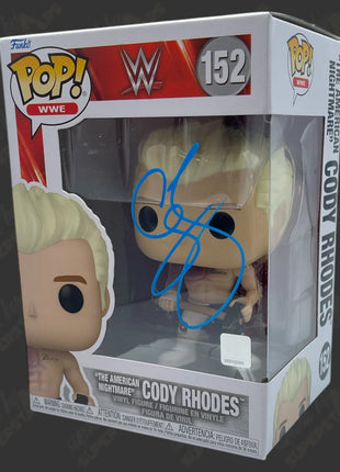 Auction:  Cody Rhodes signed WWE Funko POP Figure #152