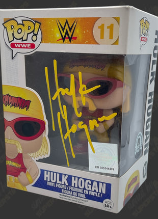 Hulk Hogan signed WWE Funko POP Figure #11 (w/ Hogans COA + Hard Protector)