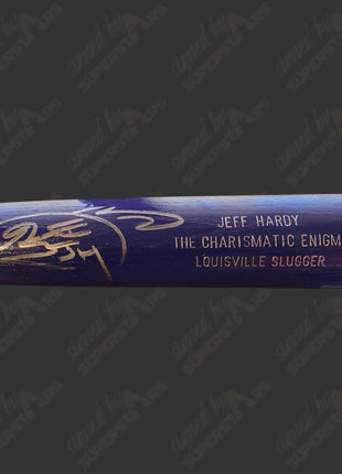 Jeff Hardy signed Wooden Baseball Bat