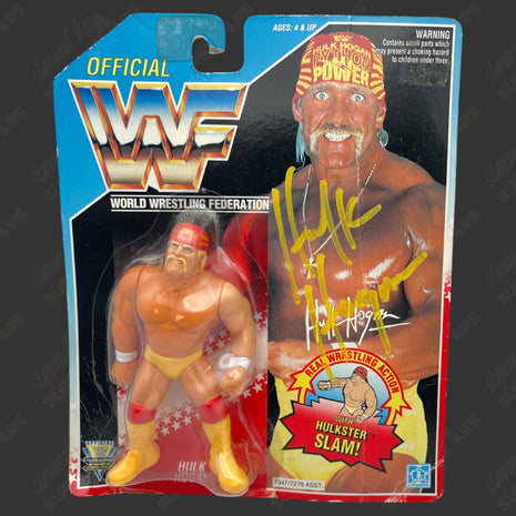 Hulk Hogan signed WWF Hasbro Action Figure *Some Wear* (w/ Beckett)