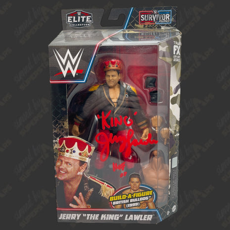 Jerry Lawler signed WWE Elite Survivor Series Action Figure